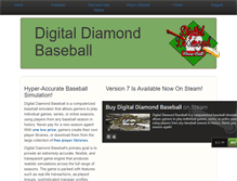 Tablet Screenshot of digitaldiamondbaseball.com
